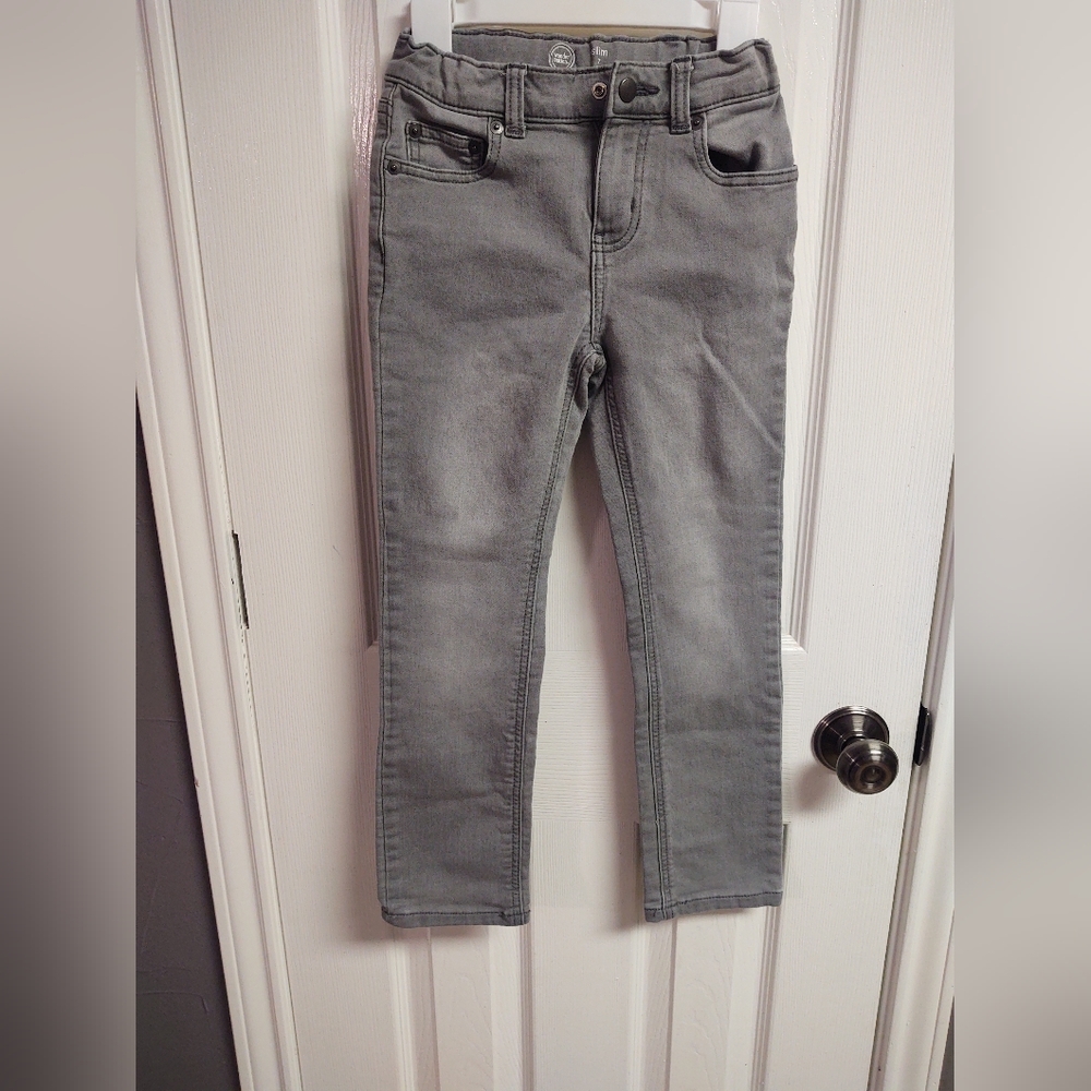 Boys gray stretch jeans